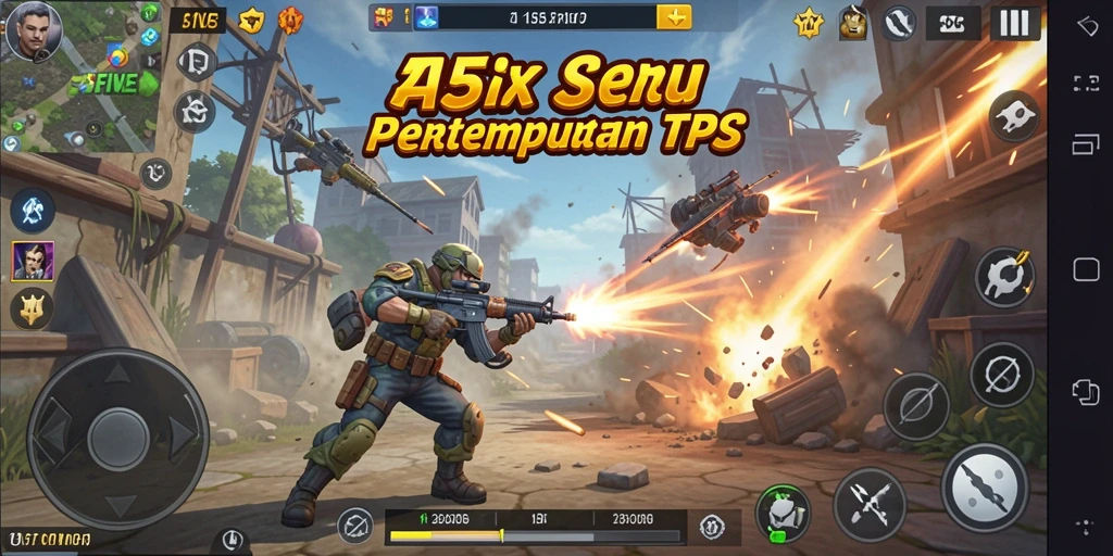 Gambaran gameplay menegangkan di <strong>55FIVE</strong> saat pertempuran berlangsung.