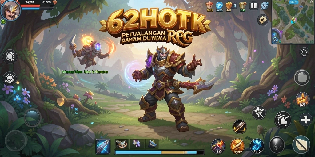 Tampilan gameplay RPG yang epik dan mendebarkan di 62HOT.