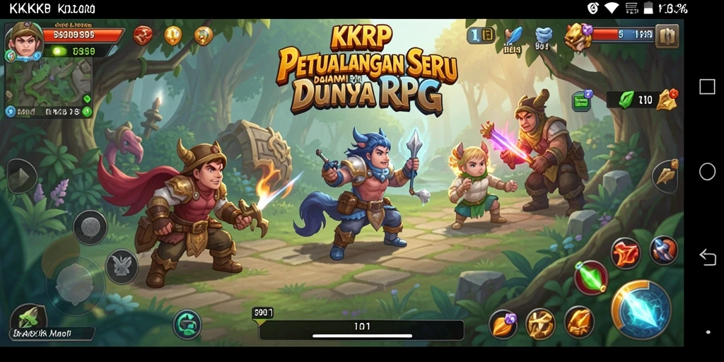Tampilan gameplay KKRP yang menarik dan penuh aksi RPG.
