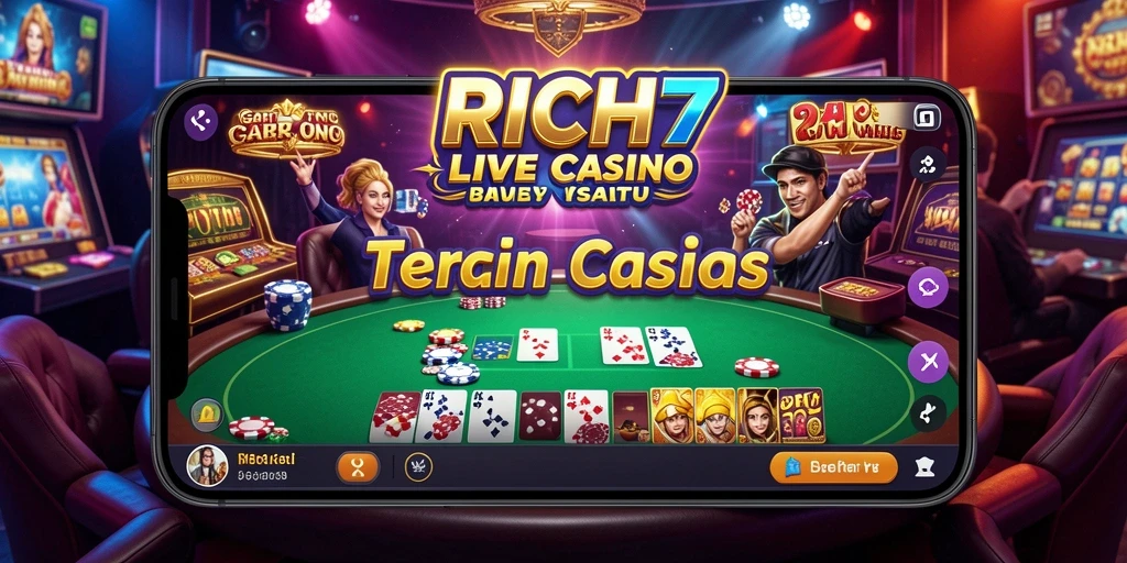 Screenshot RICH7 menampilkan gameplay Live Casino yang seru dan interaktif.