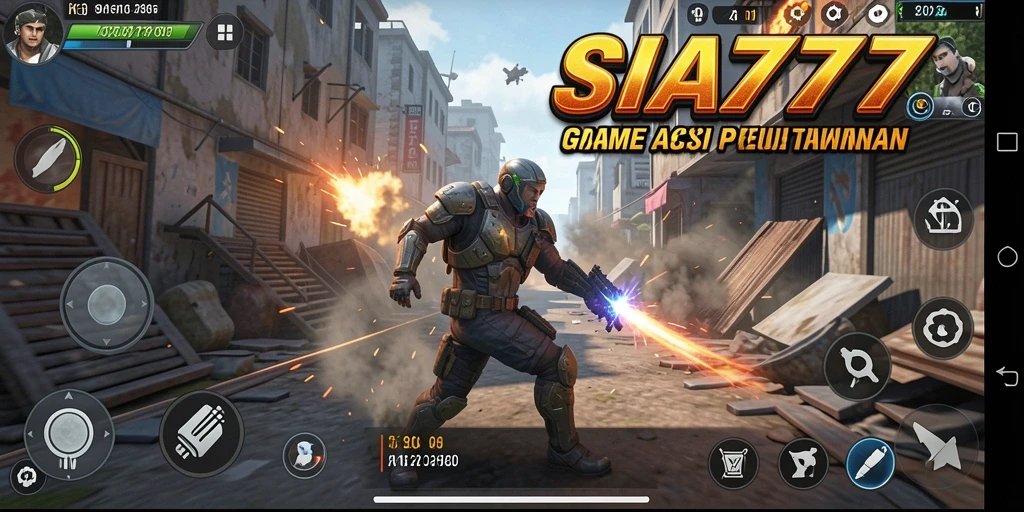 Screenshot utama SIA777 menampilkan aksi seru dari gameplay yang menegangkan.